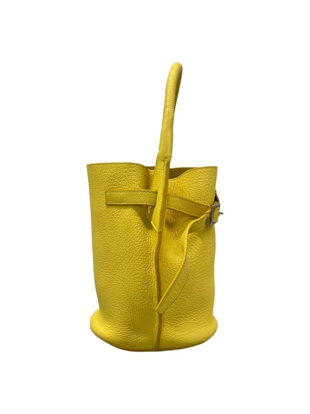 Celine Handbag Big Bag Bucket Nano Yellow Leather - Picture 2 of 15